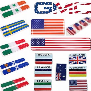 미국 국기 돔형 스티커, 엠 블 럼 자동차 스티커