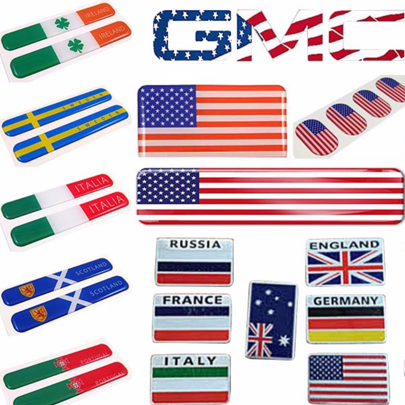 미국 국기 돔형 스티커, 엠 블 럼 자동차 스티커